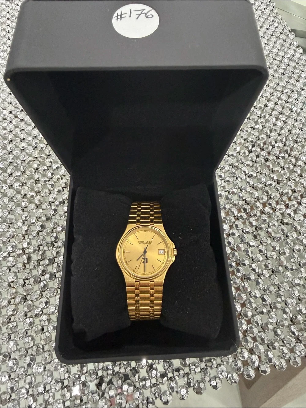 Hamilton Gold-Tone Masterpiece Men's Watch with Date Window